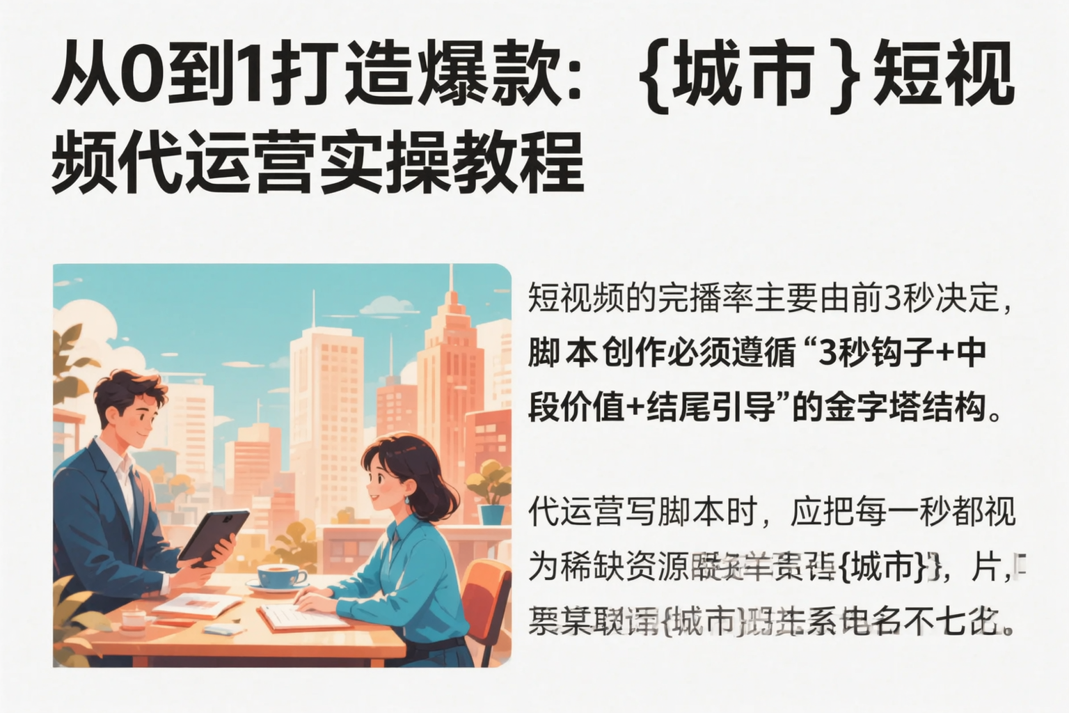 从0到1打造爆款:益阳短视频代运营实操教程