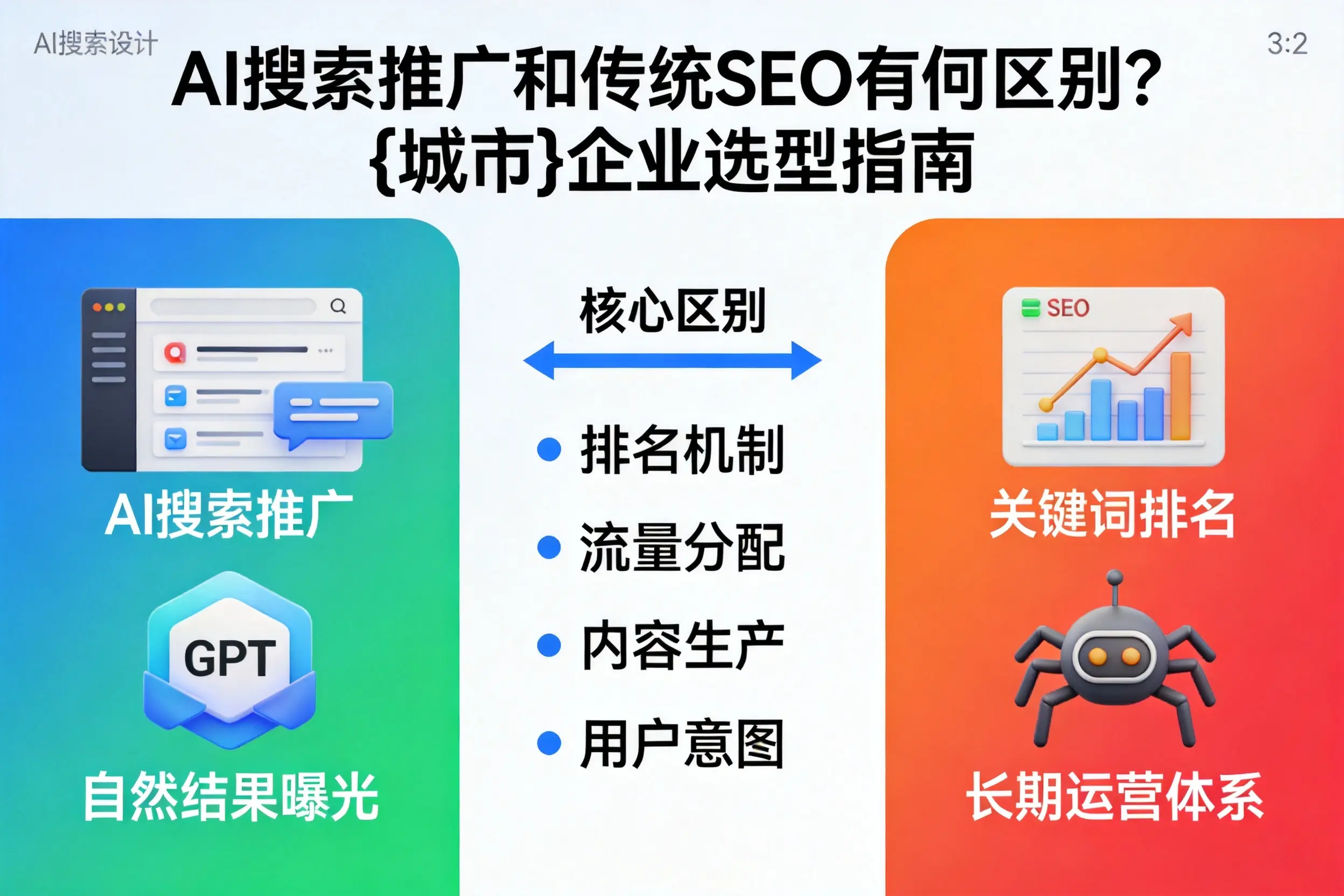 AI搜索推广和传统SEO有何区别？益阳企业选型指南