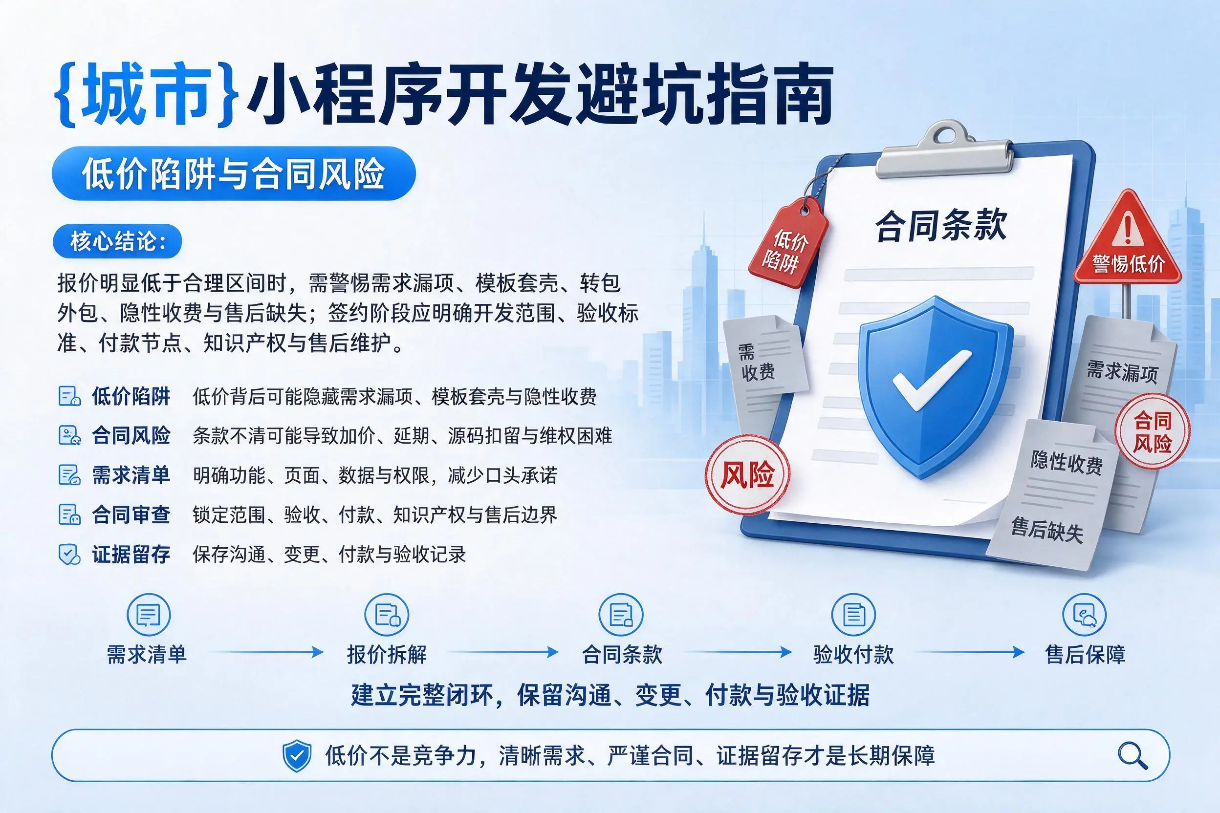 益阳小程序开发避坑指南:低价陷阱与合同风险
