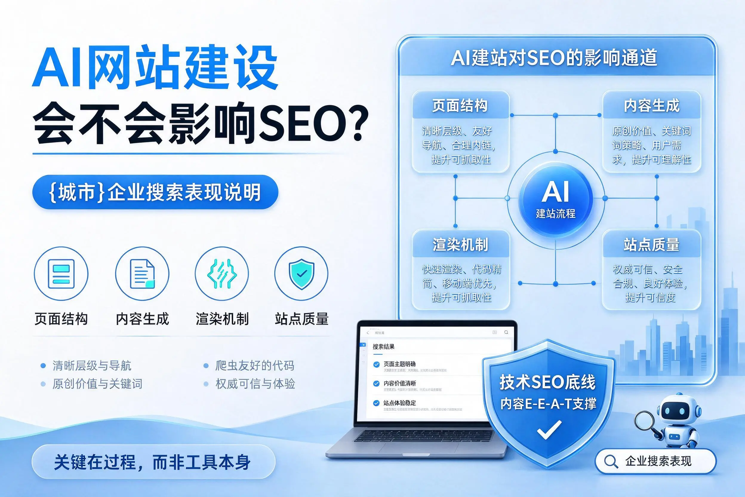 AI网站建设会不会影响SEO？益阳企业搜索表现说明