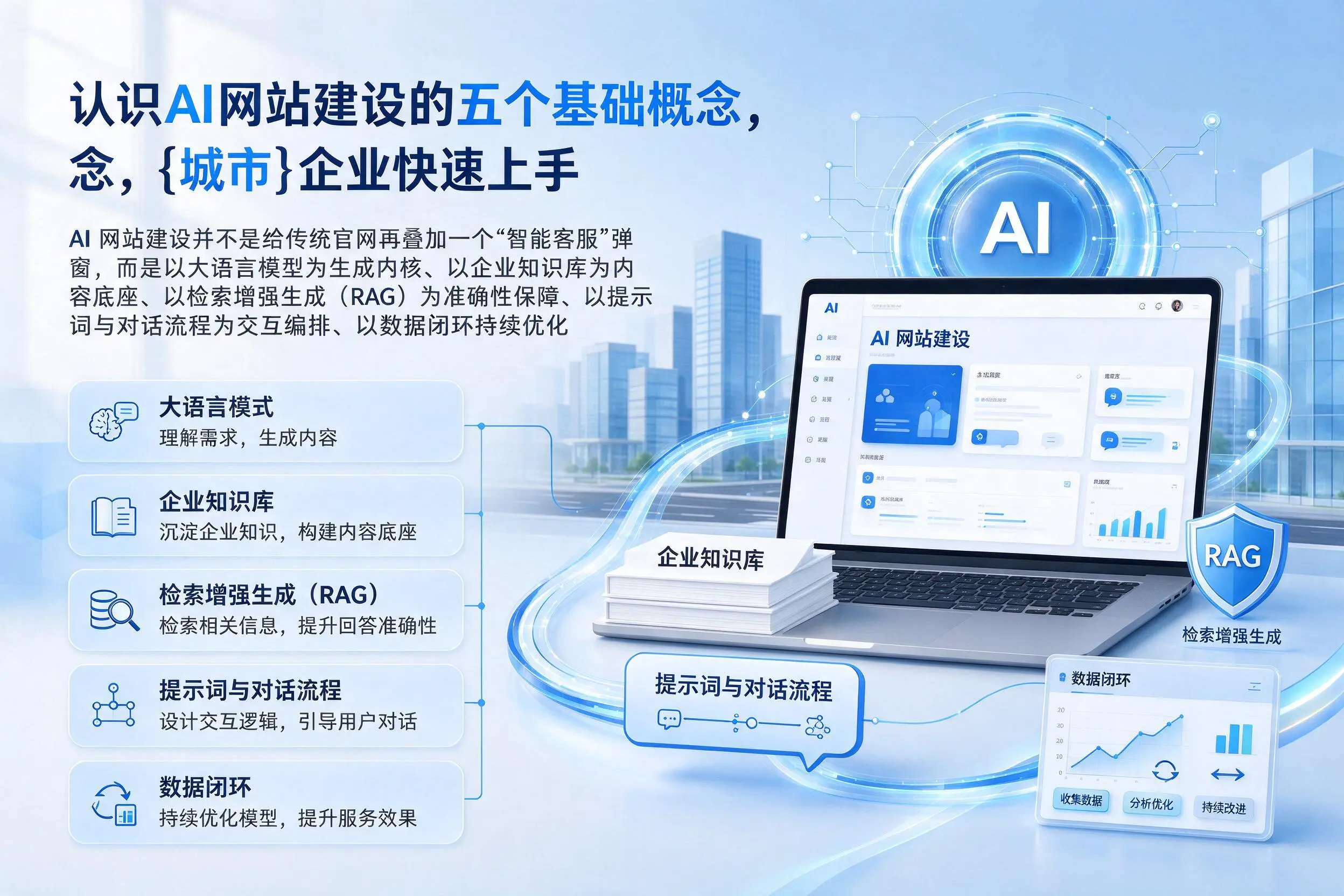 认识AI网站建设的五个基础概念，益阳企业快速上手