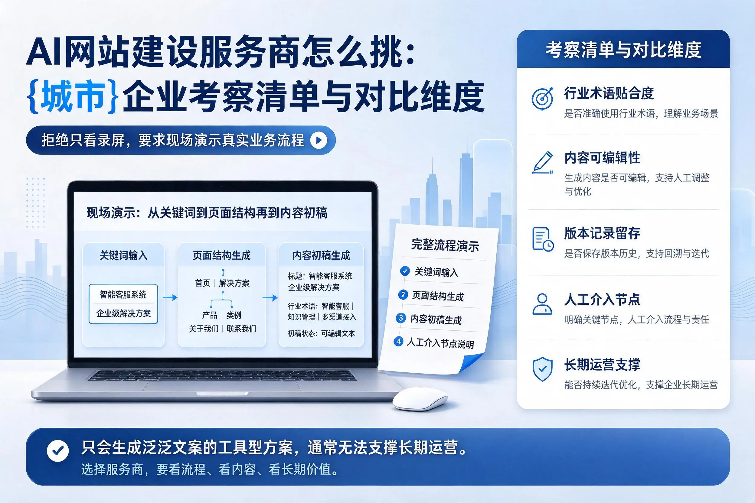 AI网站建设服务商怎么挑：益阳企业考察清单与对比维度