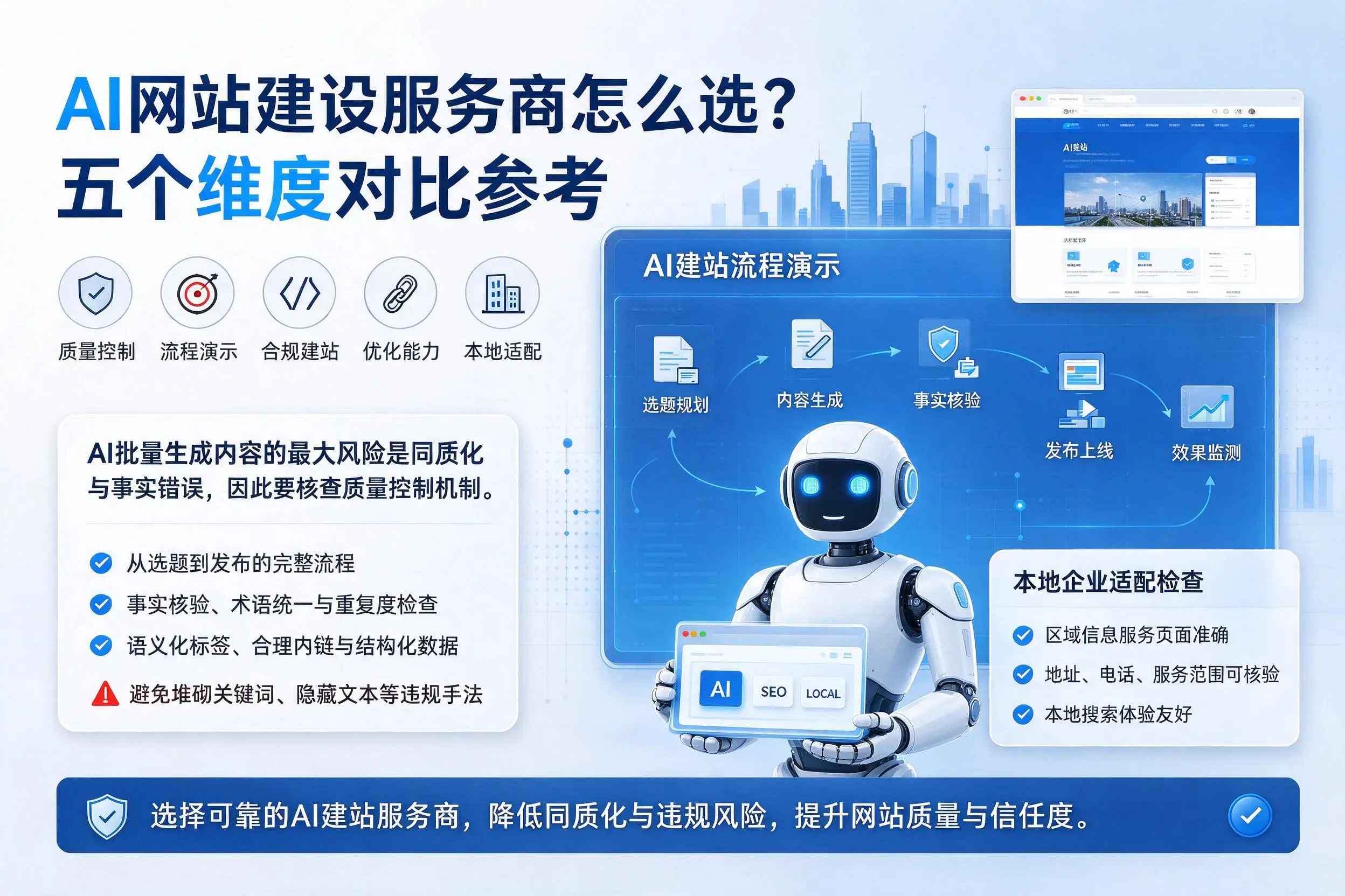益阳AI网站建设服务商怎么选?五个维度对比参考