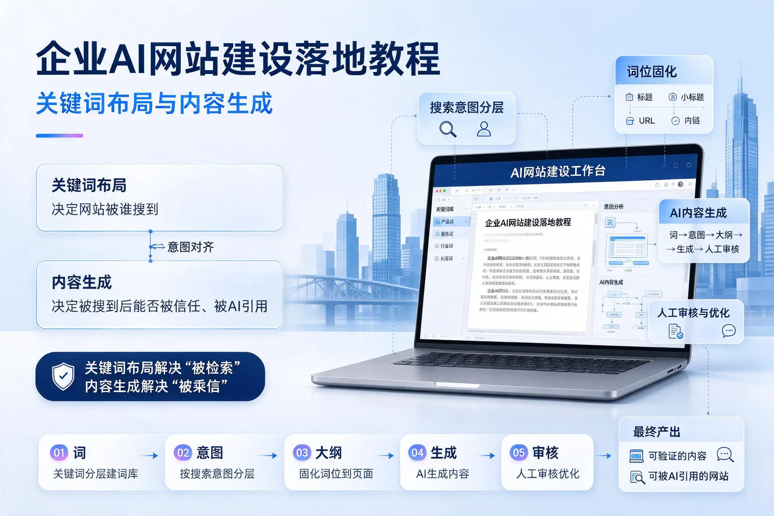 益阳企业AI网站建设落地教程:关键词布局与内容生成